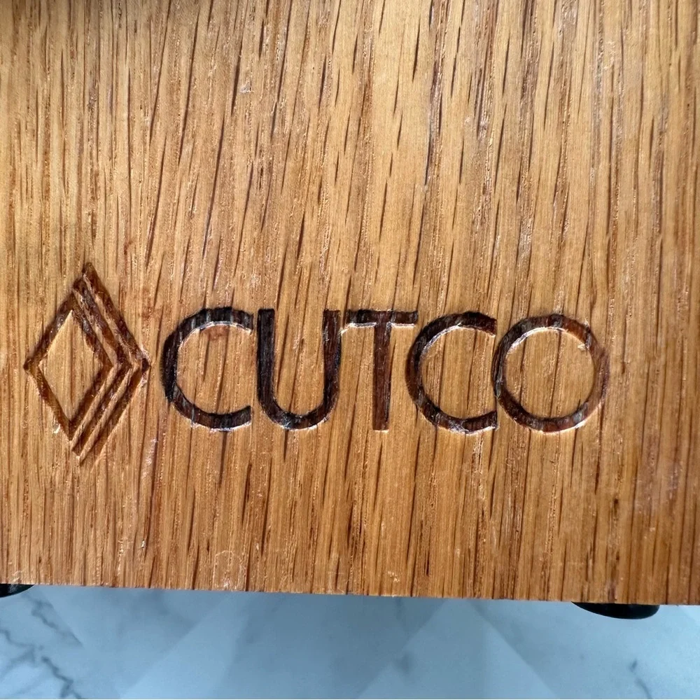 Cutco wooden utensil holder